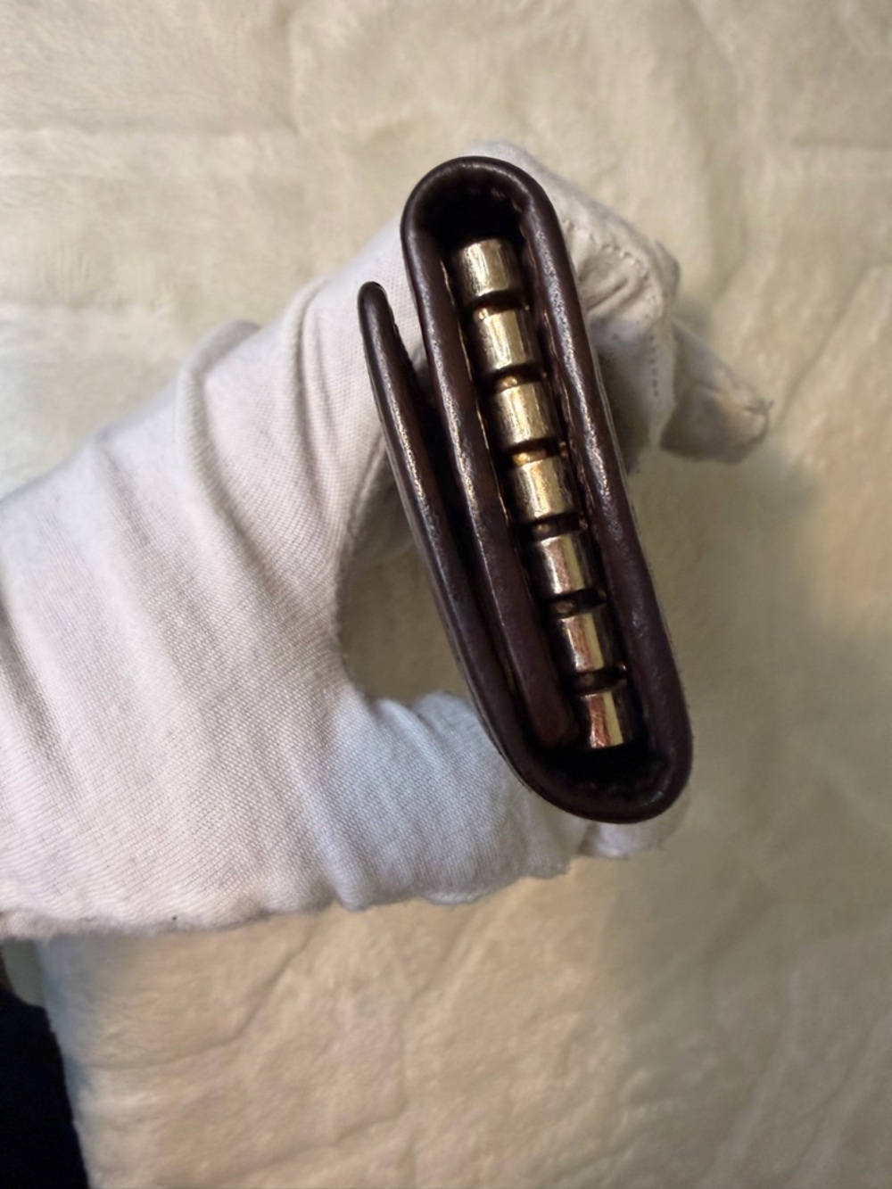 Gucci brown Guccissima leather key case. - Picture 15 of 16